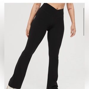 Aerie Crossover Real Me Flare Leggings